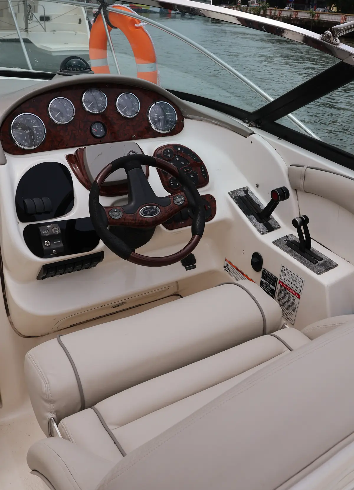 The helm of a Yacht Life Goa cruiser